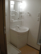 東急田園都市線「用賀」徒歩６分　ペット共生型マンション「パルティー」洗面台