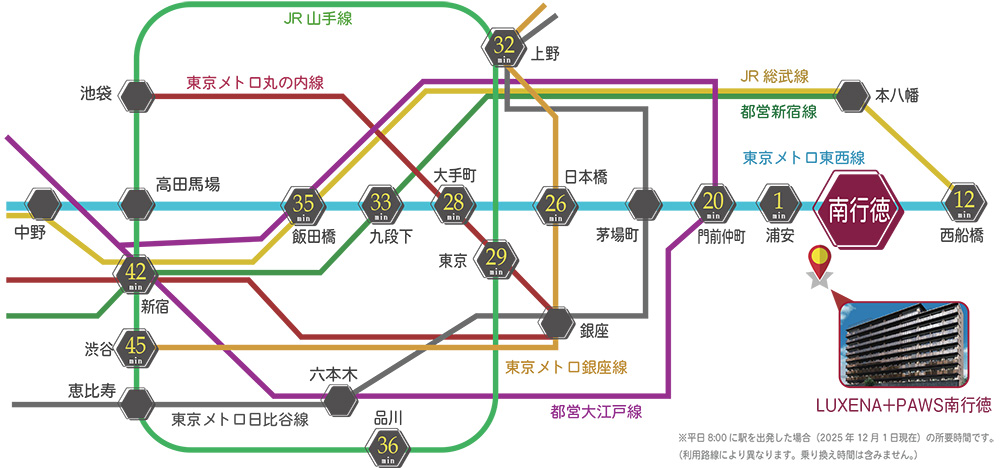 LUXENA＋PAWS南行徳ペット可（共生型）賃貸 交通アクセス